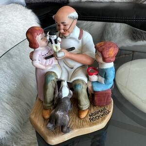 Vintage "The Toymaker" Norman Rockwell porcelain Figurine